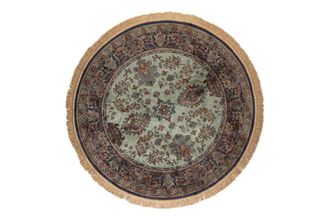 White Label Alfombra de tela verde 200x200 cm