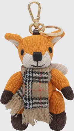 Burberry Portachiavi a forma di animale in cotone con motivo Vintage Check
