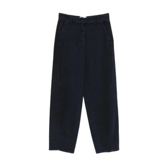 Via Masini 80 Wijde broek - Dames - Broeken - Blauw - Maat: 2XL