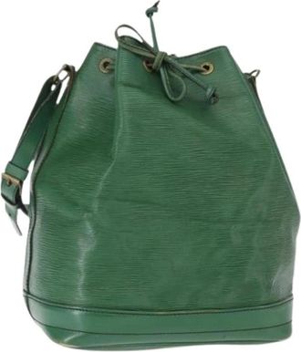 Louis Vuitton Pre-owned Vintage Bucket Bag - Dames - Vintage Tas - Groen - ONE Size - Leer - Vintage