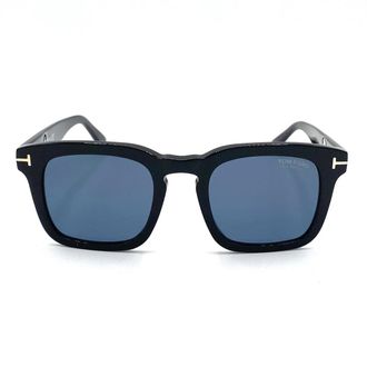 Tom Ford Sunglasses Ft0751 01 V Dax Black/Blue Unisex Polarized