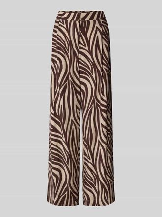 Mango Stoffhose aus Viskose-Mix im Allover-Look Modell NIKITA in Black, Größe 34