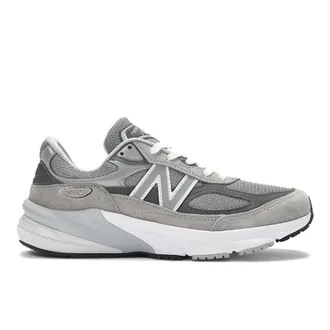 New Balance Womens Us Made 990 Running Shoe In Grey/white