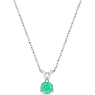 Bony Levy El Mar Emerald Pendant Necklace in Green at Nordstrom Rack, Size 18