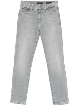 7 For All Mankind Skinny mid waist jeans - Grijs