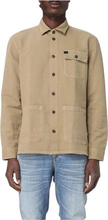 Fay Hombre, Camisas, Beige, Talla: M