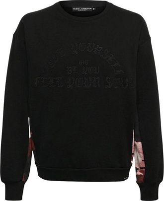 Dolce & Gabbana Maglia - Heren - Sweatshirts - Zwart - M - Hoodies & sweatvesten