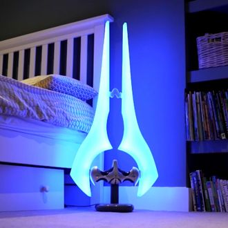 MenKind Halo Energy Sword Lamp Iconic LED Mood Light Remote Control in Black
