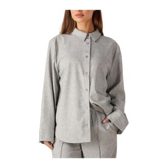 Modstr&ouml;m Dames, Blouses & Shirts, Grijs, Maat: L