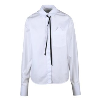 Sportmax Dames, Blouses & Shirts, Wit, Maat: XS Katoen