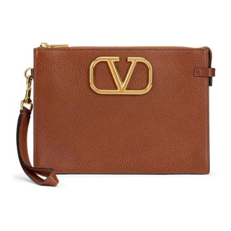 Valentino Garavani Bags, male, Brown, ONE SIZE, Elegant brown leather handbag