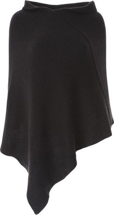 Liviana Conti Cape Jacket - Dames - Ponchos - Zwart - ONE Size - Jassen