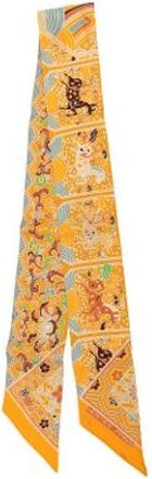 Herm&egrave;s Pre-owned Collections Imperiales Twilly Scarf - Dames - Vintage Accessoires - Oranje - ONE Size - Vintage
