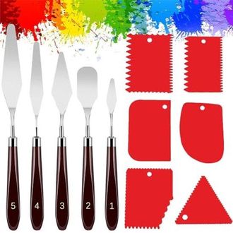 OEM Juego Completo De Pintura Con Esp&aacute;tulas Y Paletas - Kit De Artista De 11 Piezas