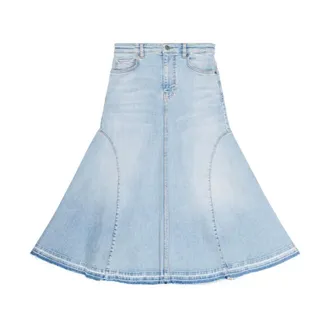 Ganni Denim Skirts, female, Blue, Size: XS Denim Skirt