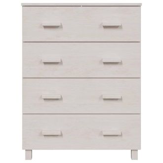 Berkfield Home Sideboard HAMAR White 79x40x103.5 cm Solid Wood Pine