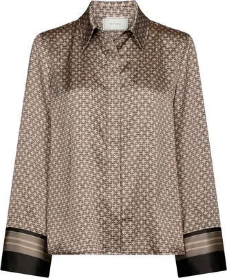 Neo Noir Overhemden, Dames, Beige, 2Xl, Shirt