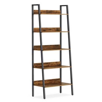 Vasagle Estanter&iacute;a de 30 x 60 x 170 cm de color marr&oacute;n r&uacute;stico y negro