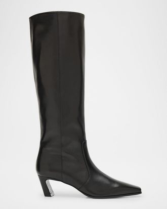 Stuart Weitzman Stassi Leather Knee-High Boots