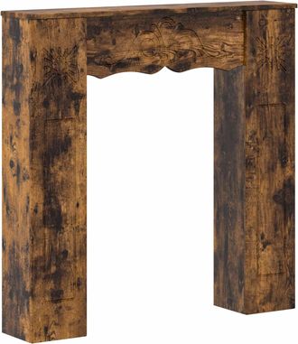 vidaXL Marco De Chimenea Roble Ahumado 102 X 20 X 102 Cm Vidaxl