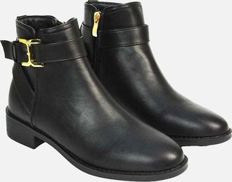 XY London Womens XY London Womens/Ladies Shyla Side Zip Chelsea Boots - Black - Size: 7