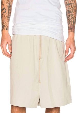 Rick Owens Basic Short Sleeve Tee In Milk