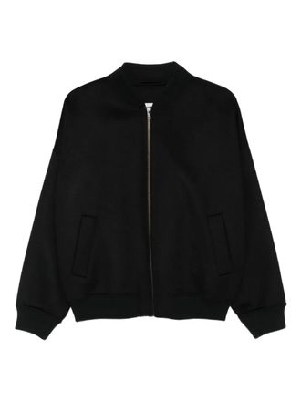 Drykorn zip-front bomber jacket - women - Wool/Polyester - 2 - Black
