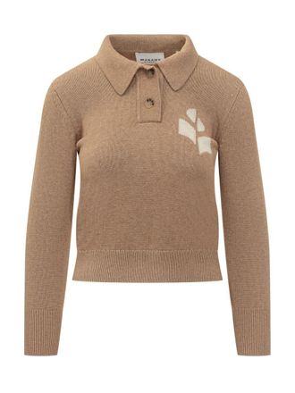 Isabel Marant Polo Shirt With Embroidered Marant Étoile Logo