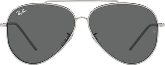 Ray-Ban Aviator Reverse Zonnebril - Heren - Accessoires - Grijs - Maat: 59 MM Nylon