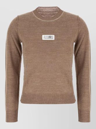 Maison Margiela virgin wool blend crew neck sweater