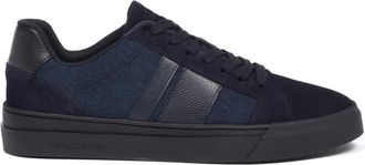 Baldinini Suede and Fabric Sneaker - Heren - Sneakers - Blauw - 45 EU - Leer - Schoenen