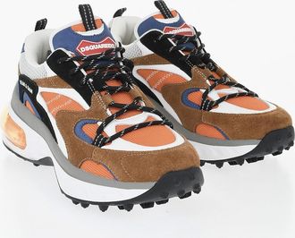 Dsquared2 Leather and Fabric Low-Top Sneakers BUBBLE Dsquared2