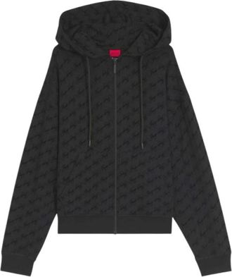 HUGO BOSS Hombre, Sudaderas, Negro, Talla: S