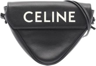 Celine Pre-owned Vintage Crossbody Tas - Dames - Vintage Schoudertas - Zwart - ONE Size - Leer - Vintage