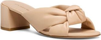Stuart Weitzman Soplaya Block Slide 50 in Barely Beige at Nordstrom, Size 9.5