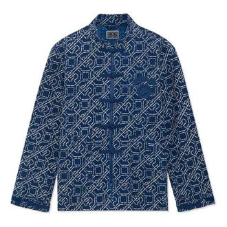 Li-Ning BADFIVE Sports Basketball Series Printing Loose Jacket Blue AFDR883-1