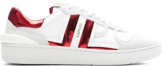 Lanvin Sneakers Clay a righe - Bianco