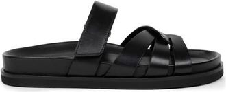Bobbies Atlas Flat Sandals in Passion Black at Nordstrom, Size 5.5
