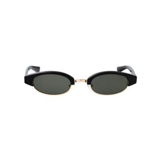 Alexander McQueen Alexander McQueen, Sunglasses, unisex, Black, Size: 48 MM Stylish Sunglasses Am0534S for Summer