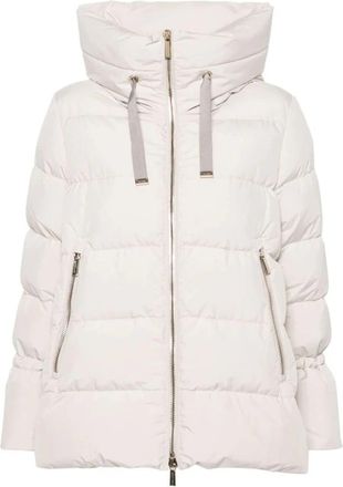 Moorer Witte Puffer & Down Jas - Dames - Winterjassen - Wit - XS - Polyester - Jassen