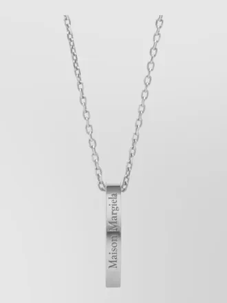 Maison Margiela chain link necklace engraved ring detail