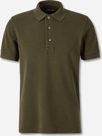 Tom Ford Plain Cotton Polo Shirt
