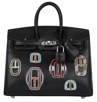 Herm&egrave;s Herm&egrave;s Birkin 20 Sellier Bouclerie Moderne Casaque Ch&egrave;vre Chamkila Noir with Palladium Hardware