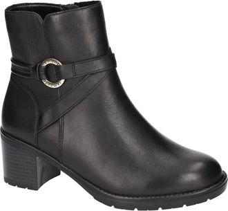 Remonte Schoenen, Dames, Zwart, 36 EU, Leer, Enkelboot met blokhak