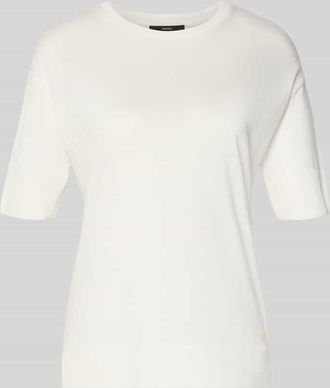 Windsor T-Shirt aus Lyocell-Baumwoll-Mix mit Rundhalsausschnitt in Ecru, Gr&ouml;&szlig;e 34