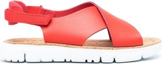 Camper Oruga crossover-strap sandals - women - Leather - 37 - Red