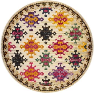 Safavieh Alfombra Marfil/Multicolor 122 X 122 cm