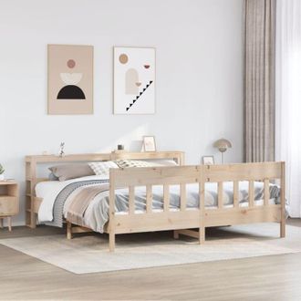 vidaXL Vidaxl - Estructura De Cama Sin Colch&oacute;n Madera Maciza De Pino 180x200 Cm