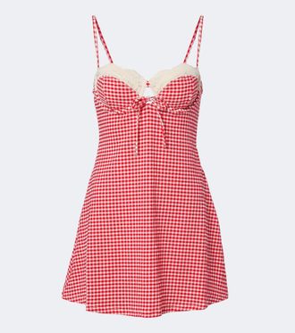 Montce Swim Lena gingham minidress