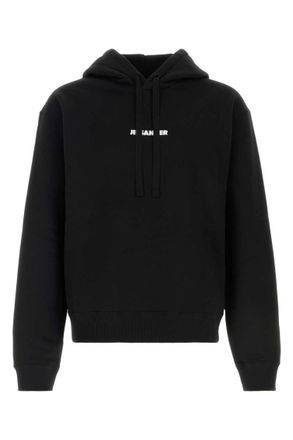 Jil Sander Black Cotton hoodie